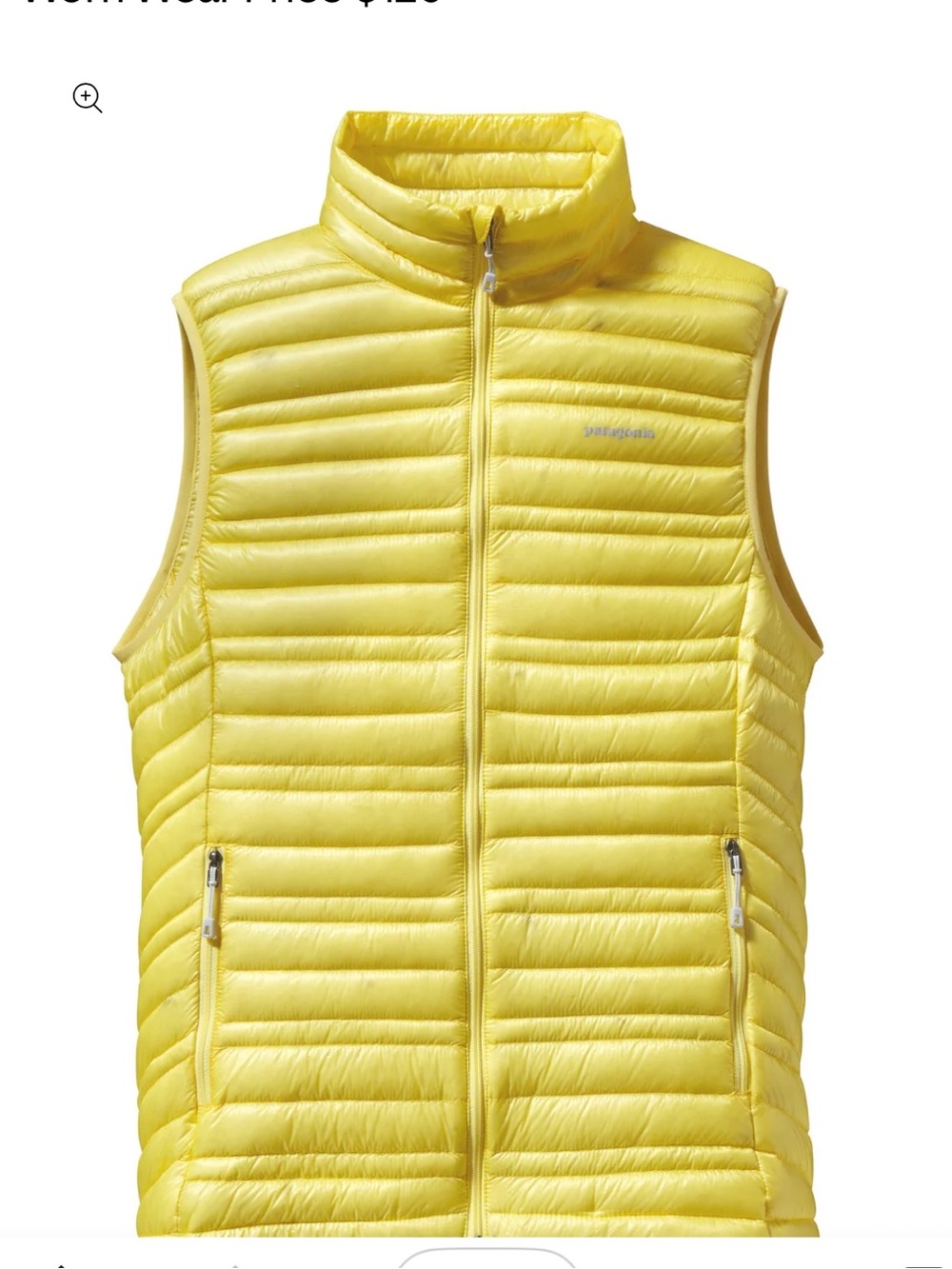 Patagonia Ultralight Down Vest Pineapple Yellow Medium